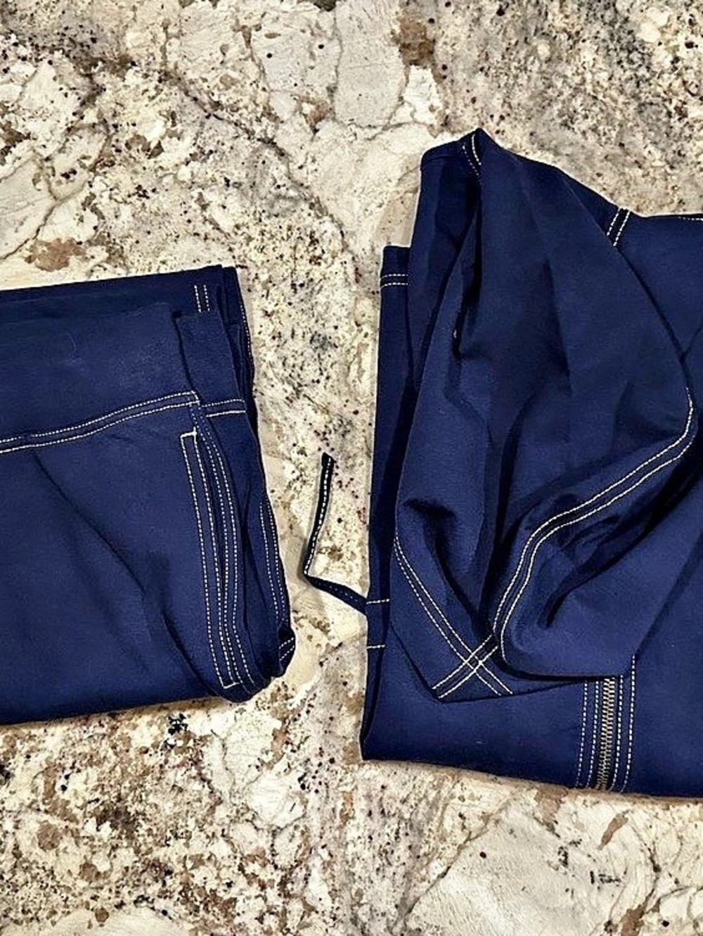 Karen Scott Blue Track Pants and Top Size Medium